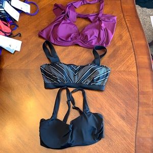 Athleta Bikini Top Bundle Size 32D/DD New